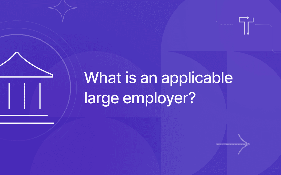 What is an applicable large employer?