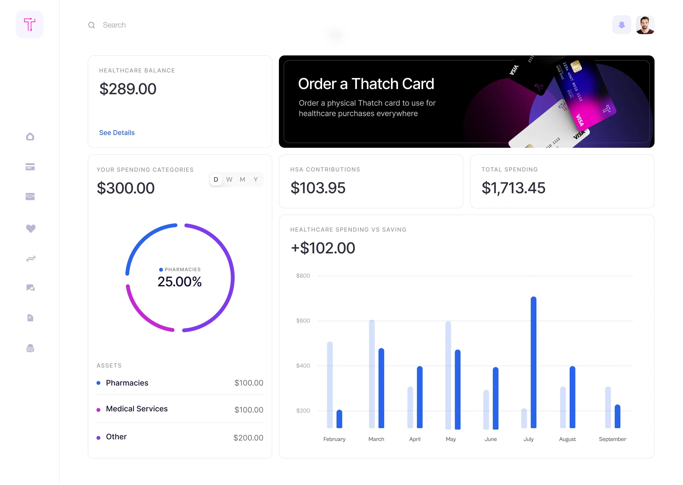 Thatch dashboard to manage your employee health benefits