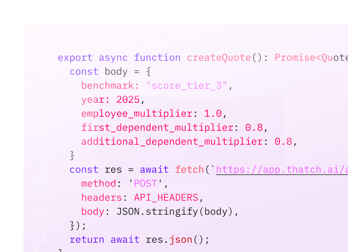 create quote code